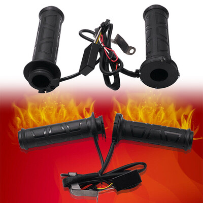 

Adjustable Motorcycle Handlebar Electric Heated Handle Heating Grips 12V 12W-24W