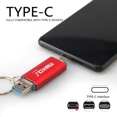 

Maikou 2-in-1 USB 30 Type-C OTG Flash Drive with Keychain Design