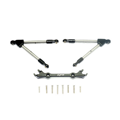 

Siaonvr Upgrade Part Aluminum Front Tie Rods with Stabilizer For Traxxas Rustler 4X4 VXL