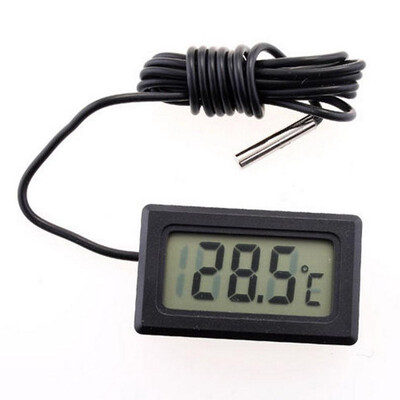 

10PCS Digital thermometer electronic temperature Tester meter Instruments Gauge with 1M probe Aquarium Refrigerator Water