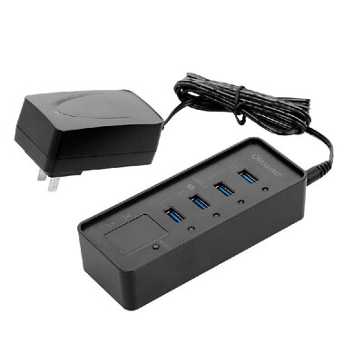 

OImaster 4 Ports USB30 Hub 5Gbps High Speed Hub Fast Charging Support WindowsXPLinuxMacMix