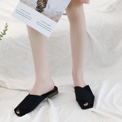 

Rose Fashion Home Female Slippers Fish Mouth Mother Shoes Trend Female Sandals