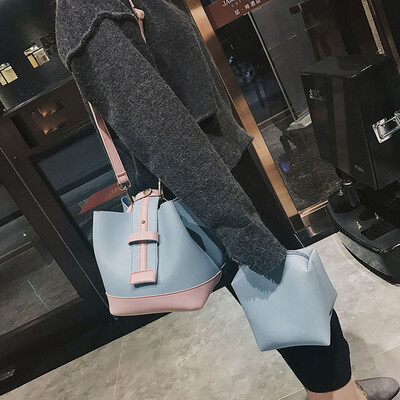 

Tailored Fashion Women Two Set Handbag Shoulder Bag Messenger Bag Zipper Bag Tote BU