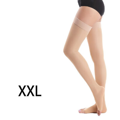 

Carevas Medical Quality 30-40mmHg Graduated Compression Socks Medical Stockings Knee High Open-Toe 1 Pair Firm Pressure Support St
