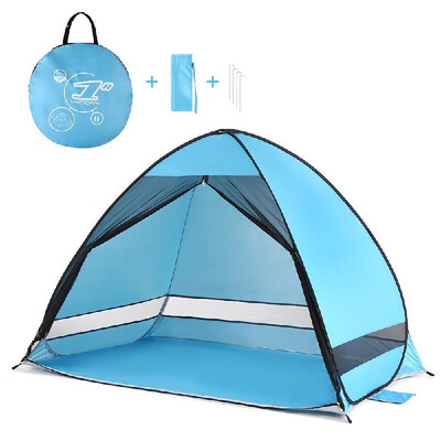 

Outdoor Automatic Pop up Beach Tent Cabana Anti UV Fishing Beach Tent Sun Shelter