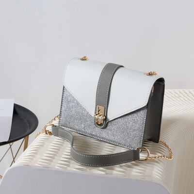 

Summer Chain Bag Ins Super Fire in Korean Version of Little Girls Chain Bag with One Shoulder&Oblique Bag