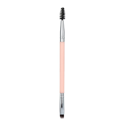 

Gobestart Double Head Makeup Brush Wood Handle Double Sided Eyebrow Flat Angled Brushes