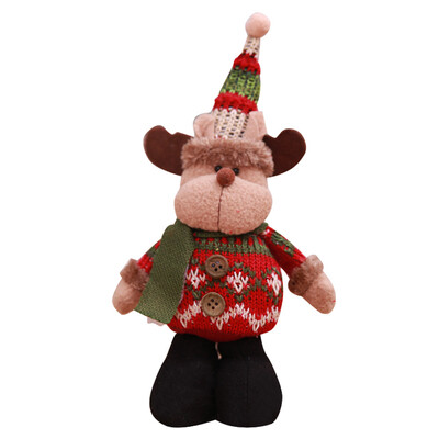 

〖Follure〗Christmas Standing Decoration Doll Santa Claus Snowman Deer Table Tree Ornament