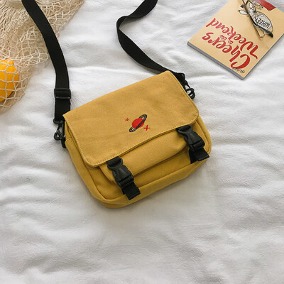

Canvas bag girl with one shoulder&oblique Bag