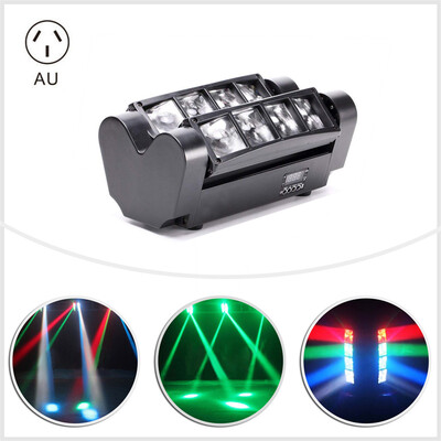 

〖Follure〗60W RGBW 8x LED Spider Beam Moving Head Stage Lighting Bar Disco DJ Party Lights