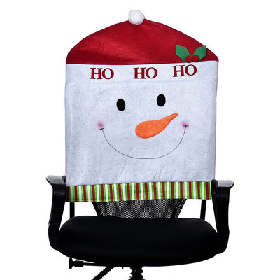 

Gobestart 1PC Hat Chair Covers Christmas Decor Dinner Chair Xmas Cap