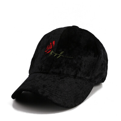 

Hat lady autumn&winter velvet baseball cap letter embroidery hundred with a cap stylish casual outdoor sun hat man