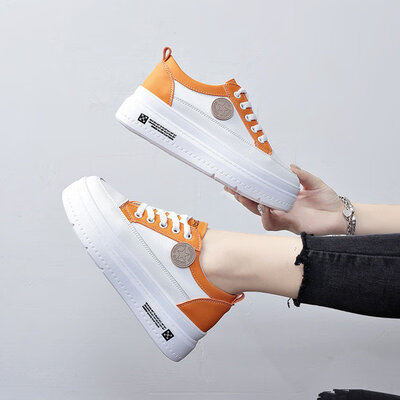 

Plain sole high recreational womens shoes sports running single shoes small white shoes spring&autumn students