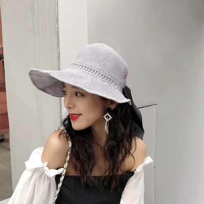 

Summer new womens sun-shading cap folding sun-cap sun-proof large-brim top hat&straw hat