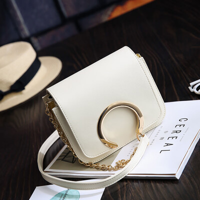 

2019 new fashion womens simple small square bag Korean tide mini bag Joker chain shoulder Messenger bag