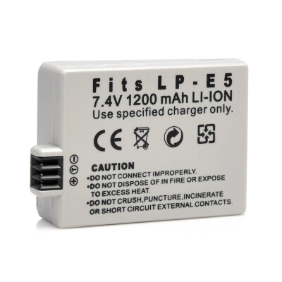 

1200mAh 74V LP-E5 LPE5 Rechargeable Li-ion Battery CameraCamcorder Battery for Canon SLRsT1iXSXSiEOS 450D 500D 1000D