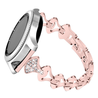

ECSEM Rhinestone Replacement Bands for Samsung Gear S3 FrontierGear s3 ClassicGalaxy Watch 46mmGear 2 r380 Bracelet Band 22mm