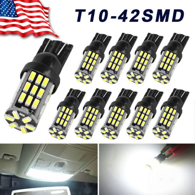 

10x 6000K White T10 42-SMD LED Backup Reverse Light Bulbs W5W 194 192 921 2825