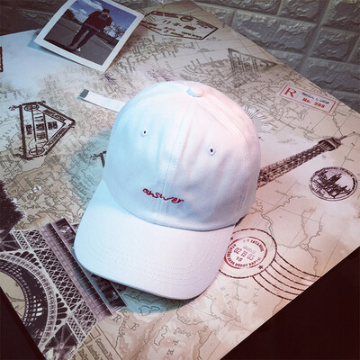 

Hat Female Summer Soft-topped Duck Tongue Cap Student Hundred Letter Embroidery Hat Street Hip Hop Baseball Cap Leisure Male