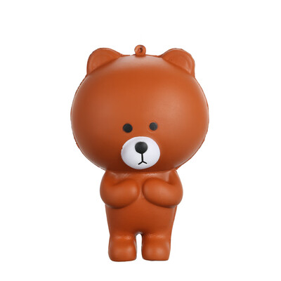 

Cartoon Bear Jumbo Soft Slow Rising Stretchy Squeeze Decoration Phone Straps Keychain Bag Pendant Funny Kids Toy