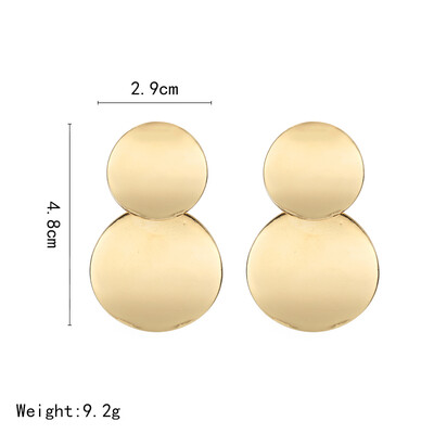 

HOT 30 Style Korea Handmade Wooden Drop Earrings New Fashion Geometric Long Acrylic Metal Earrings modern Jewelry