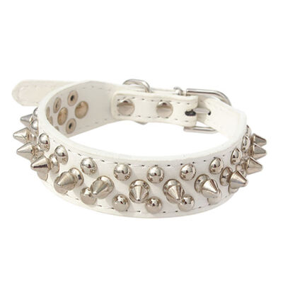 

Adjustable PU Leather Punk Rivet Spiked Studded Pet Puppy Dog Collar Neck Straps Supplies Pets