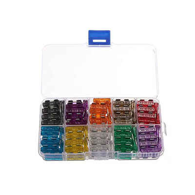 

100PCSSet Assorted Car Trunk Blade Fuse Boat Automotive Replacement Fuses Auto Holder Fuse Kit Car Accessories