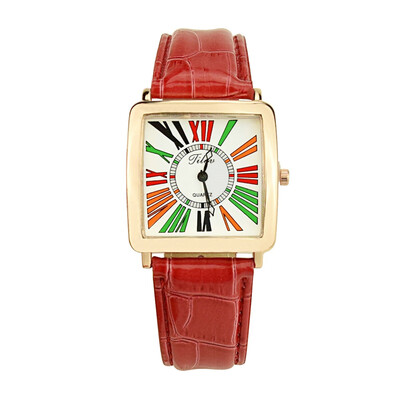 

RM Women Fashion Luxury Leisure Set Auger Leather Stainless Steel Quartz Watch