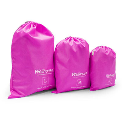 

Pack of 3 Ditty Bags Outdoor Travel Water Resistant Drawstring Dry Sacks Stuff Bags