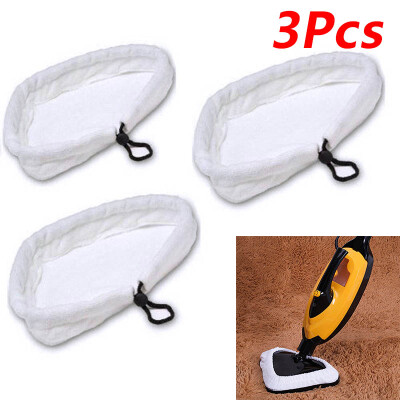 

3pcs Microfiber Cloths Universal Cleaning Pads Steam Floor Mop Steamer Cleaner