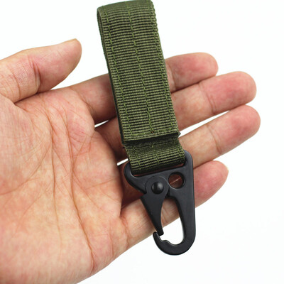 

Siaonvr High Stength Nylon Military Key Hook Webbing Buckle Hanging Belt Carabiner