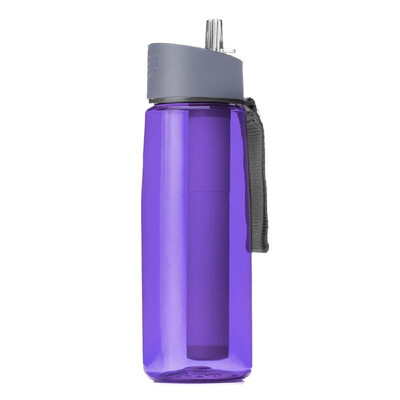 

650ml Outdoor Water Filter Bottle Water Filtration Bottle Purifier for Camping Hiking Traveling