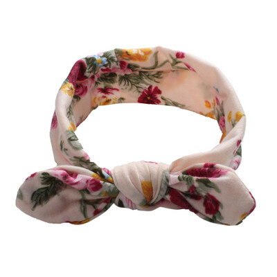 

Baby Girl Hair Accessories Newborn Floral Butterfly Print Bow Elastic Hairband Girls Turban Knot Headbands Baby Girl Headband