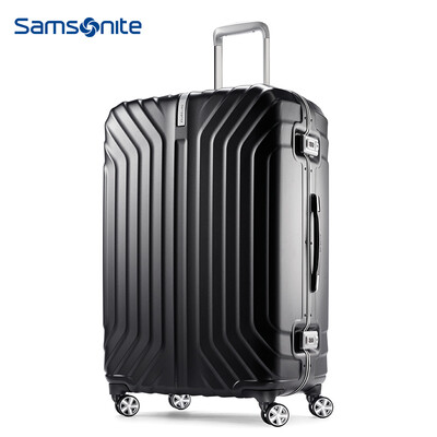 

Samsonite aluminum frame trolley case Samsonite men&women suitcase suitcase hard case TRU-FRAME 25 inch black I0051002