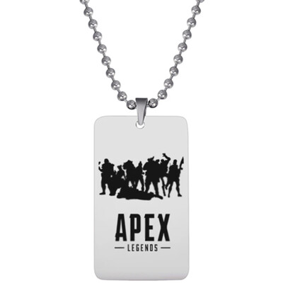 

New Game APEX Legends Necklaces Dog Tag Stainless Steel Pendant Necklace Beaded Chain Jewelry Gift For Women And Men Fans