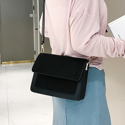 

High-end bag popular female bag 2019 new fashion shoulder bag wild ins indian air matte Messenger bag