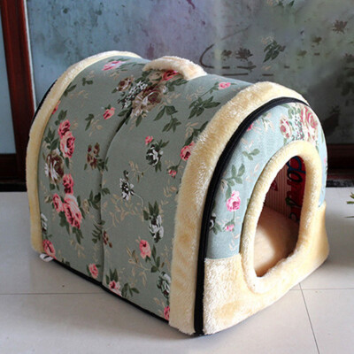 

2In 1 Pet House And Sofa Machine Washable Non-Slip Foldable Soft Warm Dog Cat Puppy Rabbit Pet Nest Cave