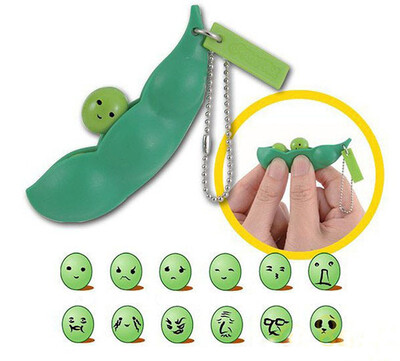 

〖Follure〗Fun Beans Squeeze Toys Pendants Anti Stressball Squeeze Funny Gadgets