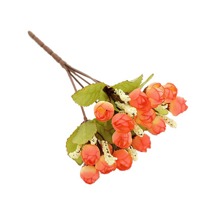 

15Pcs Rose Buds Simulation Star Bracts Bouquet Silk Artificial Flowers Decorative Room Garden Hotel Wedding Scene Layout Buds