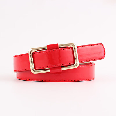 

confectionery trim wide belt flat needleless smooth buckle womens belt Jeans Skinny Leather Strap High Quality Cinturon Mujer