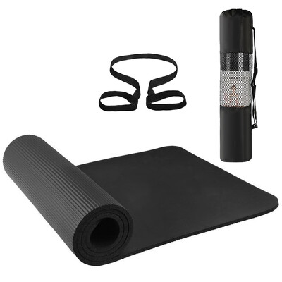 

72x24IN Non-slip Yoga Mat Eco-friendly Fitness Pilates Gymnastics Mat Gift Storage Bag&Carry Sling