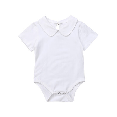 

Infant Kids Baby Girl Boy Romper Jumpsuit Bodysuit Outfit Solid Clothes 0-12M