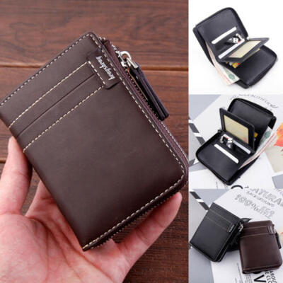

Quality Luxury Mens Soft Leather Large Wallet Multi Function Top Brand Black