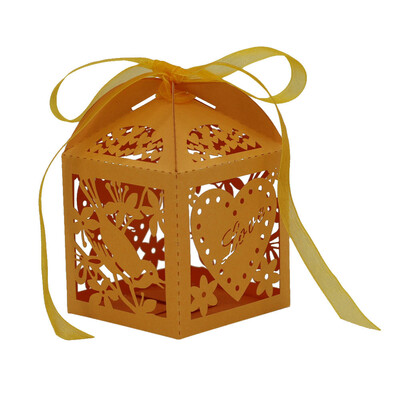 

Tailored 25pc Laser Cut Hollow Out Candy Box Blue