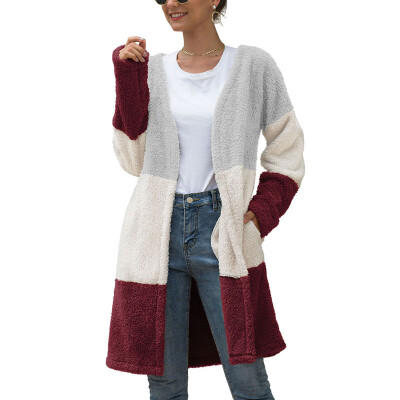 

Fashion Women Cardigan Fur Jacket Outerwear Tops Winter Warm Sweater Fluffy Coat