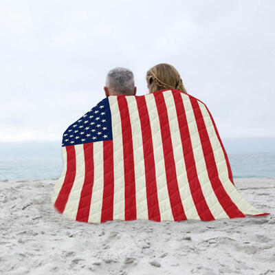 

Greensen American Flag Printed Picnic Mat Carpet Yoga Mat Blanket Beach Towel Camping Quilt