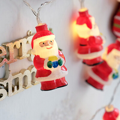 

New Hot Christmas Santa Claus Shape String Lights 15m LED Snowflake Strings Outdoor Party Christmas Decoration