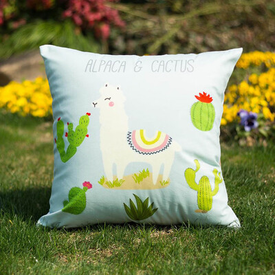 

DIY Two Tone Alpaca Glitter Sequins Throw Pillows Decorative Cushion Case Various Fun Designs And Colors