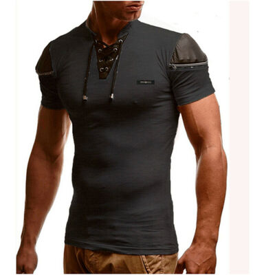 

SUNSIOM Men Slim Fit O Neck Short Sleeve Muscle Tee Shirts Casual T-shirt Tops Blouse