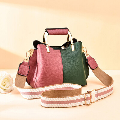 

Female summer color bucket bag ins fashion Joker ins handbag shoulder Messenger bag female